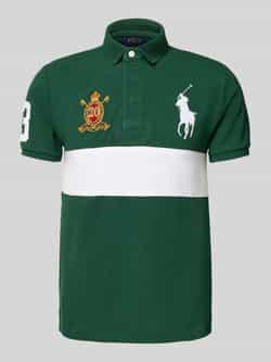 Polo Ralph Lauren Custom slim fit poloshirt met blinde knoopsluiting