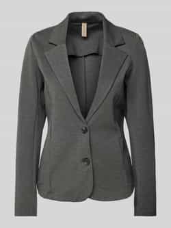 Soyaconcept Blazer van viscosemix met steekzakken model 'NANNI'