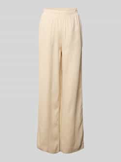 Y.A.S. Dames Broeken Yasflaxy Hw Linen Pant Noos Beige