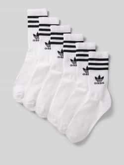 Adidas Originals Sokken met labeltypische strepen in een set van 6 paar