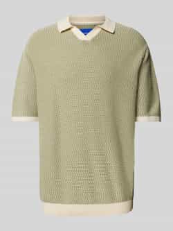 Jack & jones Regular fit poloshirt met structuurmotief model 'MYKONOS'