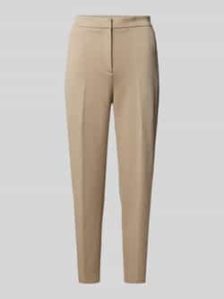 Jake*s Collection Slim fit stoffen broek met persplooien