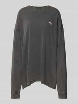 Karo Kauer Oversized shirt met lange mouwen en logoprint
