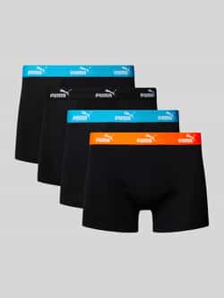 Puma Boxershort met elastische logoband in een set van 4 stuks