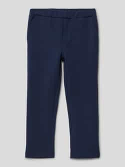 S.Oliver slim fit broek donkerblauw Jongens Katoen Effen 104