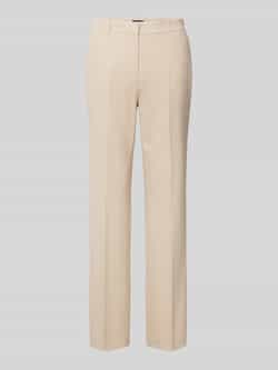 S.Oliver BLACK LABEL Regular fit stoffen broek met viscose in piquékwaliteit