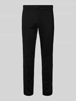 Tom Tailor Denim Slim fit chino van jersey met vaste opgerolde pijpboorden