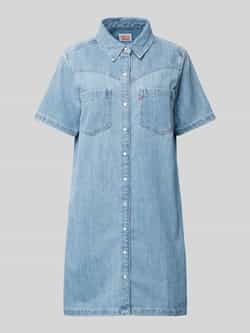 Levi's Knielange jeansjurk met overhemdkraag model 'LOUISA'