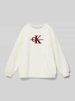 Calvin Klein Jeans Oversized sweatshirt met labelprint model 'TEDDY'