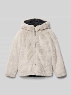 Garcia Regular fit winterjack met imitatiebont