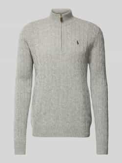 Polo Ralph Lauren Kabelgebreide Wol Kasjmier Trui Gray Heren