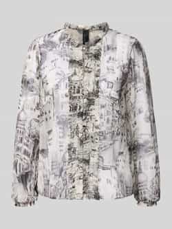 Marc Cain Regular fit blouse met ruches