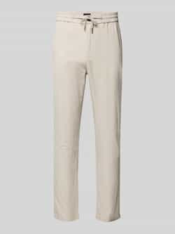 Scotch & Soda Tapered fit stoffen broek met tunnelkoord model 'Warren'