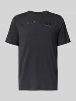 PME Legend T-shirt met statementprint model 'NIGHT FLIGHT CAMPAGNE'