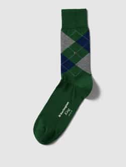 Burlington Sokken met ruitmotief model 'KING'