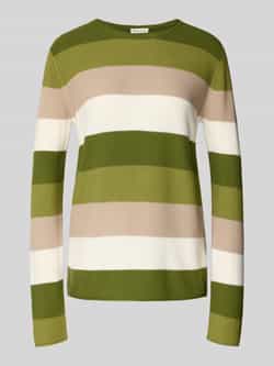 Tom Tailor Regular fit gebreide pullover van een mix van katoen en viscose