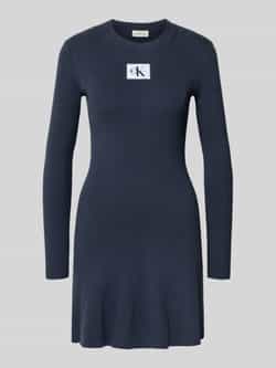 Calvin Klein Jeans Mini-jurk met labelpatch model 'FIT AND FLARE'
