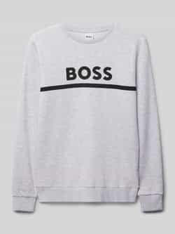 Boss Sweatshirt met labelprint