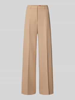 HUGO Regular fit wijde broek met viscose model 'HASMINA'