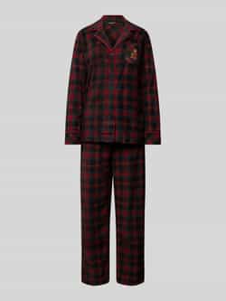 Lauren Ralph Lauren Comfort fit pyjama met geborduurde borstzak