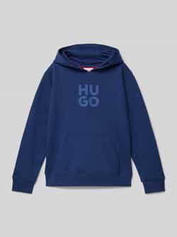 HUGO Hoodie met labelprint