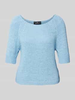 Monari Gebreide pullover met ribboorden