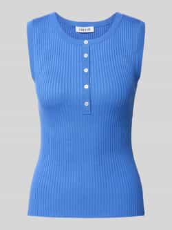 EDITED Gebreide top met korte knoopsluiting model 'Cecelie'