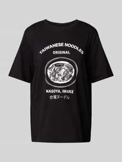 Pieces T-shirt met motiefprint