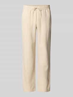 Les Deux Regular fit linnen broek met steekzakken model 'Patrick'