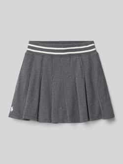 Polo Ralph Lauren Teens Plooirok in gebreide look met logostitching