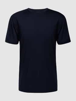 Mey T-shirt met geribde ronde hals