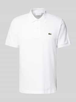 Lacoste Gestreepte Kraag Polo Shirts White Heren