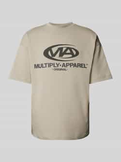 Multiply Apparel Oversized T-shirt met labelprint