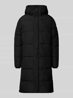Icepeak Gewatteerde lange jas met capuchon en steekzakken model 'ARDEK'