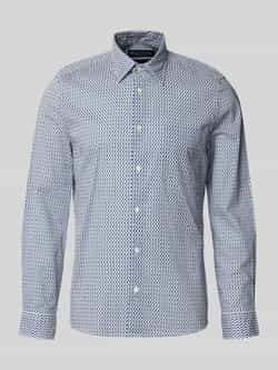 Marc O'Polo Shaped fit vrijetijdsoverhemd met fijn all-over motief