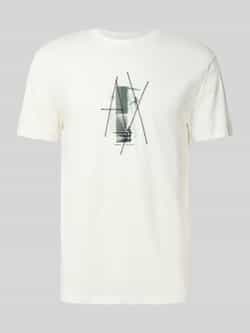 Armani Exchange T-shirt met label- en motiefprint