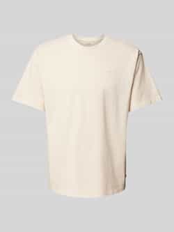 Levi's T-shirt met geribde ronde hals