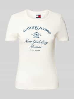 Tommy Jeans T-shirt met labelprint