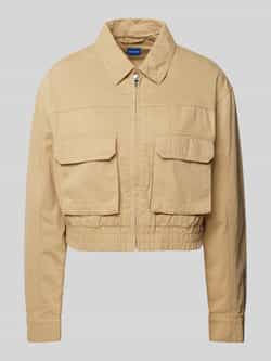 Hugo Blue Kort jack met platte kraag model 'Adana'
