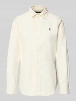 Polo Ralph Lauren Slim fit overhemdblouse van corduroy met labelstitching