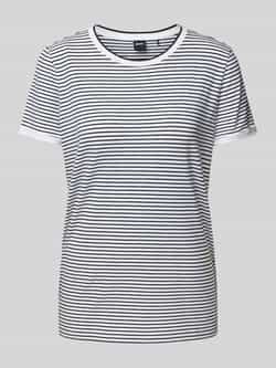 Boss T-shirt met streepmotief model 'EMASA'