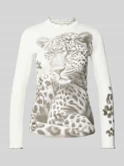Marc Cain Lang shirt met opstaande kraag