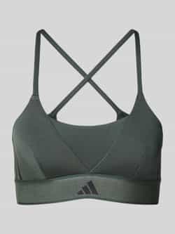 Adidas Sportswear Bustier met logo en gekruiste bandjes