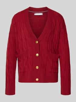 Tommy Hilfiger Oversized gebreid jack van pure wol