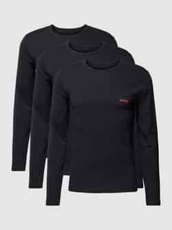 HUGO 3-Pack Long Sleeve T-Shirts Black- Heren Black