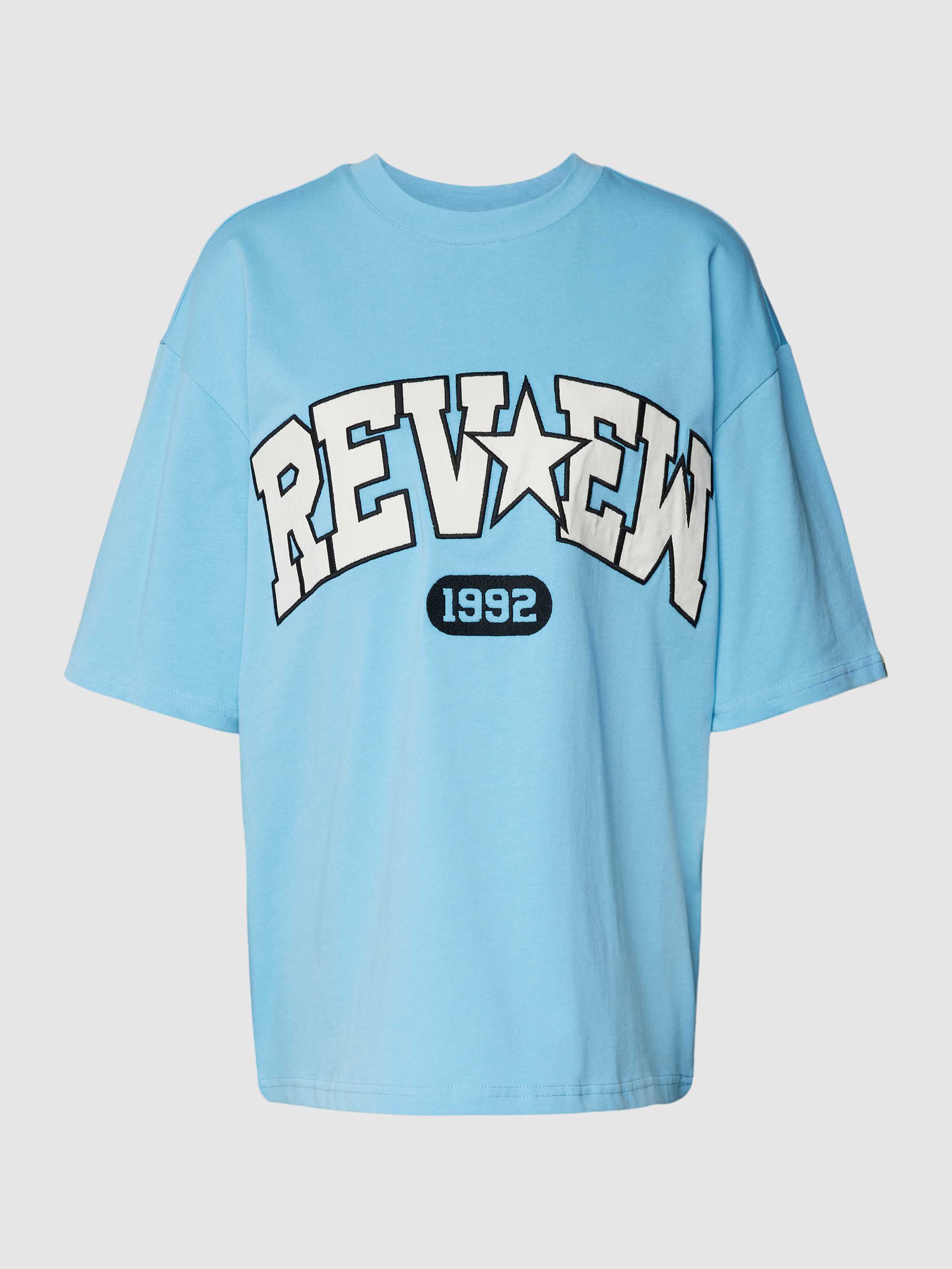 Review Oversized T-shirt met collegeprint