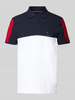 Tommy Hilfiger Regular fit poloshirt van katoenmix
