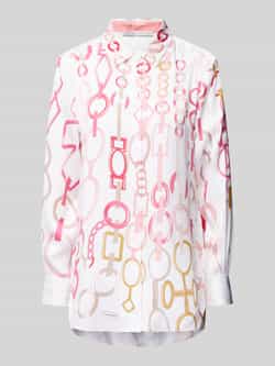 Herzensangelegenheit Zijden blouse met doorknoopsluiting