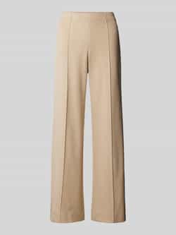 RAFFAELLO ROSSI Wide leg stoffen broek met vaste persplooien model 'ELAINE'