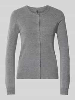 Pieces Slim fit gebreid jack van viscosemix model 'NORA'